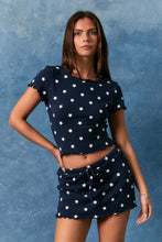 Load image into Gallery viewer, NEWEST ARRIVAL Navy/White Comfy Star Skort Set
