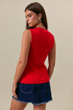 Load image into Gallery viewer, NEWEST ARRIVAL *PREORDER 6/5* Red Front Twist Knit Top
