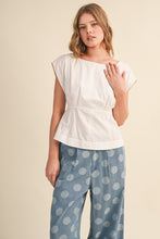 Load image into Gallery viewer, NEWEST ARRIVAL White Boat Neck Peplum Top
