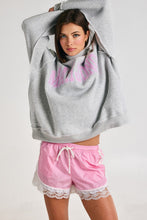Load image into Gallery viewer, NEWEST ARRIVAL Pink Lace Comfy Shorts
