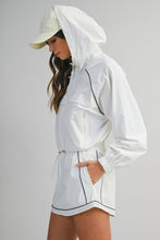 Load image into Gallery viewer, NEWEST ARRIVAL White Windbreaker Skort Set
