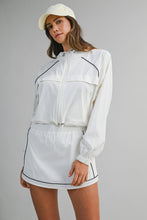Load image into Gallery viewer, NEWEST ARRIVAL White Windbreaker Skort Set
