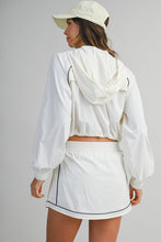 Load image into Gallery viewer, NEWEST ARRIVAL White Windbreaker Skort Set
