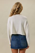 Load image into Gallery viewer, NEWEST ARRIVAL White Cropped Eagle Sweater
