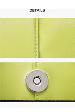 Load image into Gallery viewer, NEWEST ARRIVAL Lime Pleather Ruched Shoulder Bag
