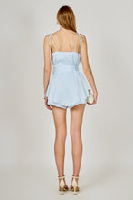 Load image into Gallery viewer, NEWEST ARRIVAL *PREORDER 3/31* Baby Blue Scarf Romper
