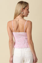 Load image into Gallery viewer, LAST ONE Pink Pinstriped Cami Top

