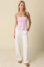 Load image into Gallery viewer, LAST ONE Pink Pinstriped Cami Top
