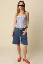 Load image into Gallery viewer, NEWEST ARRIVAL Denim Pinstriped Cami Top
