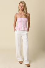 Load image into Gallery viewer, LAST ONE Pink Pinstriped Cami Top
