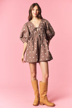 Load image into Gallery viewer, NEWEST ARRIVAL Brown/White Polka Dot Oversized Romper
