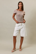 Load image into Gallery viewer, NEWEST ARRIVAL Brown Striped Scoop Back Top
