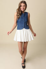 Load image into Gallery viewer, NEWEST ARRIVAL Denim Combo Mini Dress
