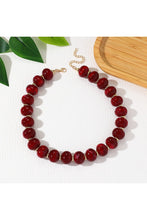 Load image into Gallery viewer, NEWEST ARRIVAL Dark Red Beaded Necklace
