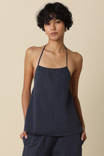 Load image into Gallery viewer, NEWEST ARRIVAL Navy Cotton Halter Top
