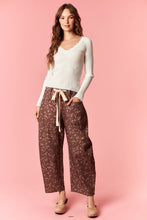 Load image into Gallery viewer, NEWEST ARRIVAL Brown Animal Print Oversized Barrel Jeans
