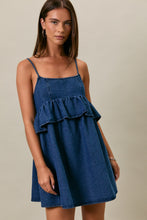 Load image into Gallery viewer, NEWEST ARRIVAL Ruffle Denim Dress
