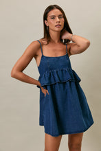 Load image into Gallery viewer, NEWEST ARRIVAL Ruffle Denim Dress
