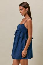Load image into Gallery viewer, NEWEST ARRIVAL Ruffle Denim Dress
