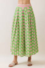 Load image into Gallery viewer, LAST ONE Pink/Green Floral Midi Skirt Set
