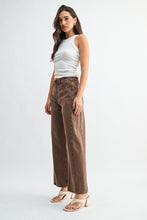 Load image into Gallery viewer, NEWEST ARRIVAL Brown Denim Crop Barrel Jeans
