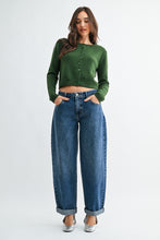 Load image into Gallery viewer, NEWEST ARRIVAL Denim Cuffed Barrel Jeans
