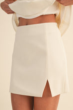 Load image into Gallery viewer, NEWEST ARRIVAL Cream Peplum Mini Skirt Set

