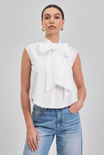 Load image into Gallery viewer, NEWEST ARRIVAL White Front Bow Blouse
