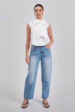 Load image into Gallery viewer, NEWEST ARRIVAL White Front Bow Blouse
