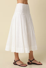 Load image into Gallery viewer, NEWEST ARRIVAL White Eyelet Midi Skirt Set
