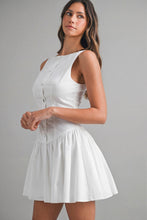 Load image into Gallery viewer, NEWEST ARRIVAL White Poplin Fit and Flare Dress
