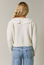 Load image into Gallery viewer, NEWEST ARRIVAL Off White Peter Pan Cardigan
