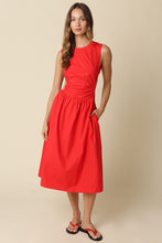 Load image into Gallery viewer, NEWEST ARRIVAL Red Open Back Midi Dress
