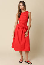 Load image into Gallery viewer, NEWEST ARRIVAL Red Open Back Midi Dress
