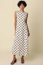 Load image into Gallery viewer, NEWEST ARRIVAL Natural Black Polka Dot Open Back Maxi Dress
