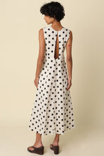 Load image into Gallery viewer, NEWEST ARRIVAL Natural Black Polka Dot Open Back Maxi Dress
