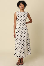 Load image into Gallery viewer, NEWEST ARRIVAL Natural Black Polka Dot Open Back Maxi Dress
