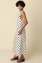Load image into Gallery viewer, NEWEST ARRIVAL Natural Black Polka Dot Open Back Maxi Dress
