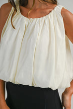 Load image into Gallery viewer, NEWEST ARRIVAL Cream Bubble Off Shoulder Top
