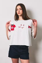 Load image into Gallery viewer, NEWEST ARRIVAL White/Red Football Game Day Top
