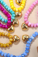 Load image into Gallery viewer, NEWEST ARRIVAL Gold Heart Beaded Necklaces

