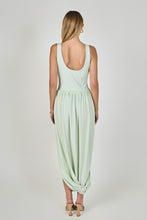 Load image into Gallery viewer, NEWEST ARRIVAL Mint Long Waisted Bubble Hem Maxi Dress
