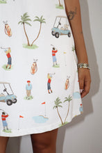 Load image into Gallery viewer, NEWEST ARRIVAL *PREORDER 6/20* Cream Golf Print Mini Dress
