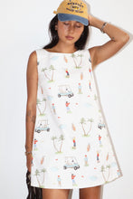 Load image into Gallery viewer, NEWEST ARRIVAL *PREORDER 6/20* Cream Golf Print Mini Dress
