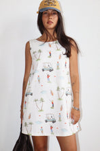 Load image into Gallery viewer, NEWEST ARRIVAL *PREORDER 6/20* Cream Golf Print Mini Dress
