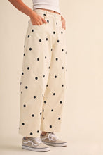 Load image into Gallery viewer, NEWEST ARRIVAL Off White/Black Polka Dot Barrel Jeans
