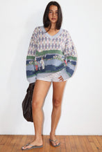 Load image into Gallery viewer, NEWEST ARRIVAL Vintage Golfer and Caddie Pattern Knit Sweater

