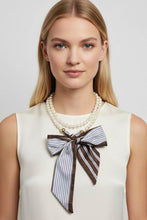 Load image into Gallery viewer, NEWEST ARRIVAL Brown Pearl Scarf Necklace
