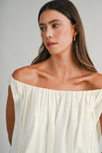 Load image into Gallery viewer, NEWEST ARRIVAL Cream Bubble Off Shoulder Top
