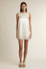 Load image into Gallery viewer, NEWEST ARRIVAL Cream Satin Lace Mini Dress
